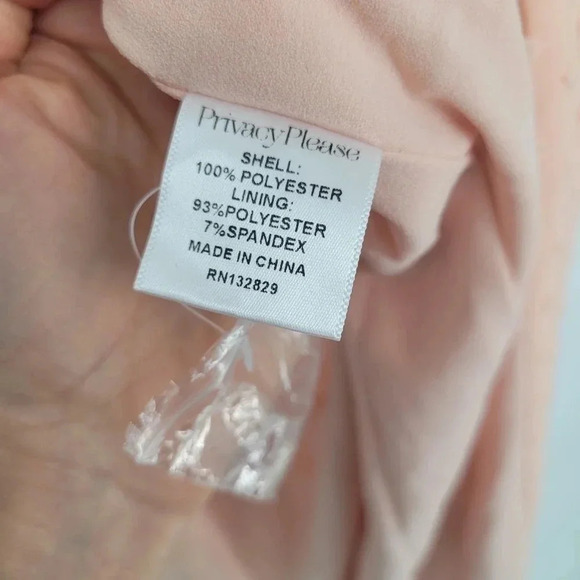 NWT Revolve Privacy Please Rasika Gown in Blush Pink Dotted Texture Xsmall - Picture 7 of 7